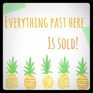 Everything past here is SOLD